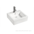 White color Art basin counter mounting wash basin